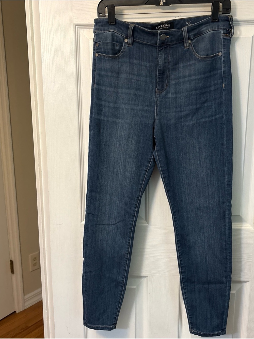 Liverpool Women's Medium Blue High-Rise Skinny Jeans
